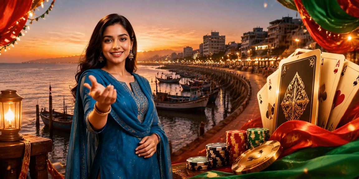 চট্টগ্রামে সালোয়ার কামিজে তিন পাত্তি গেম উপভোগ করছেন একজন নারী
